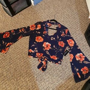 Floral Top, Open Back